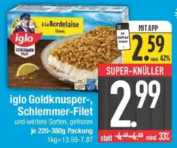 E-Center iglo Goldknusper-, Schlemmer-Filet Angebot