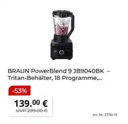 MediaMarkt BRAUN PowerBlend 9 JB9040BK Angebot