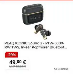 MediaMarkt PEAQ ICONIC Sound 2 - PTW-5000-RW TWS Angebot