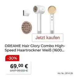 MediaMarkt DREAME Hair Glory Combo High-Speed Haartrockner Weiß (1600 Angebot