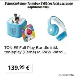MediaMarkt TONIES Full Play Bundle inkl. tonieplay (Game) M, PAW Patrol Angebot