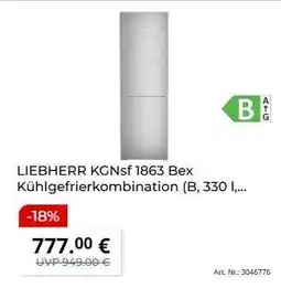 MediaMarkt LIEBHERR KGNsrf 1863 Bex Angebot