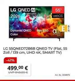 MediaMarkt LG 55QNED72B6B QNED TV Angebot