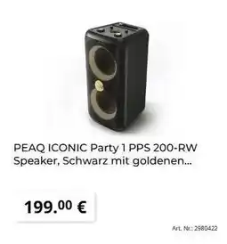 MediaMarkt PEAQ ICONIC Party 1 PPS 200-RW Speaker Angebot