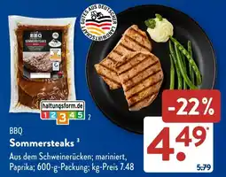 Aldi Süd BBQ Sommersteaks Angebot