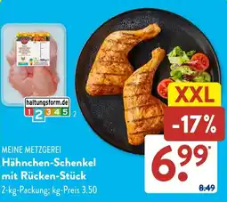 Aldi Süd Meine metzgerei hähnchen-schenkel mit rücken-stück Angebot