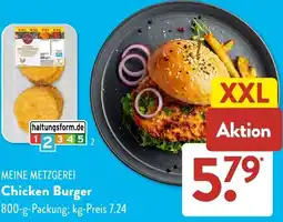 Aldi Süd Meine metzgerei chicken burger Angebot