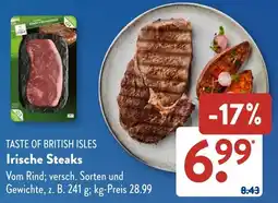 Aldi Süd Taste of british isles irische steaks Angebot