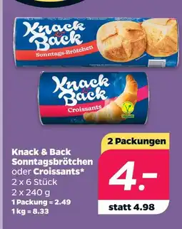 Netto Knack & back sonntagsbrötchen Angebot
