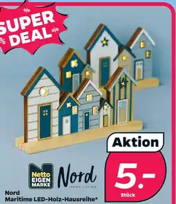 Netto Nord maritime led-holz-hausreihe Angebot