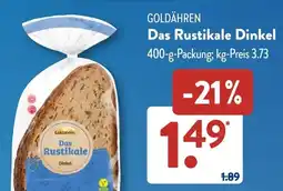 Aldi Süd Goldähren das rustikale dinkel Angebot