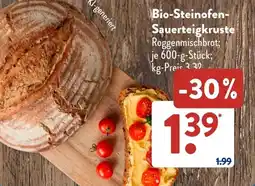 Aldi Süd Bio-Steinofen Sauerteigkruste Angebot