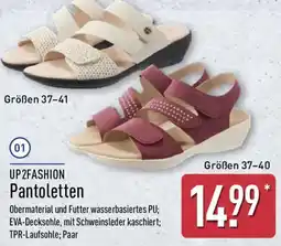 Aldi Nord UP2FASHION Pantoletten Angebot