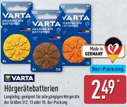 Aldi Nord VARTA Hörgerätebatterien Angebot