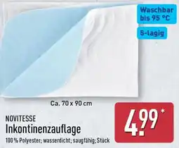 Aldi Nord NOVITESSE Inkontinenzauflage Angebot