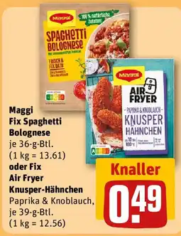 REWE Maggi Fix Spaghetti Bolognese Angebot
