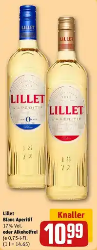 REWE Lillet Blanc Aperitif oder Alkoholfrei Angebot