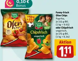 REWE Funny-frisch Ofen Chips oder Chipsfrisch Angebot