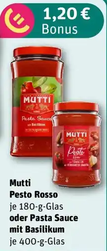 REWE Mutti Pesto Rosso Angebot