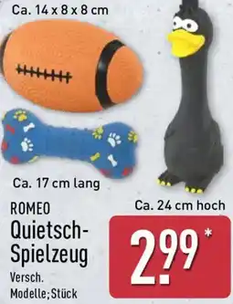 Aldi Nord ROMEO Quietsch Spielzeug Angebot