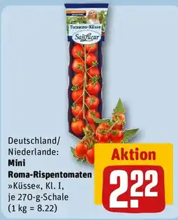 REWE Mini Roma Rispentomaten Angebot