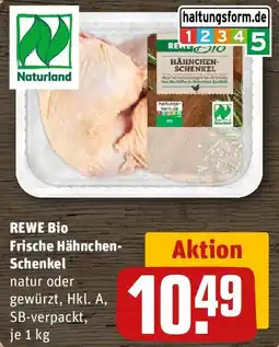 REWE REWE Bio Frische Hähnchenschenkel Angebot