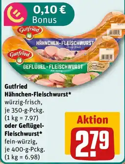 REWE Gutfried Hähnchen-Fleischwurst Angebot