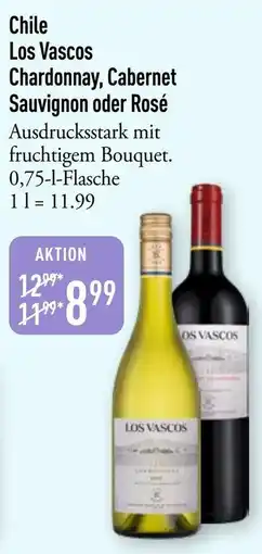 Galeria Markthalle Chile Los Vascos Chardonnay, Cabernet Sauvignon oder Rosé Angebot