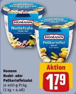 REWE Homann Nudel- oder Pellkartoffelsalat Angebot