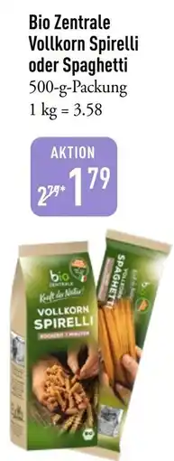 Galeria Markthalle Bio Zentrale Vollkorn Spirelli oder Spaghetti Angebot