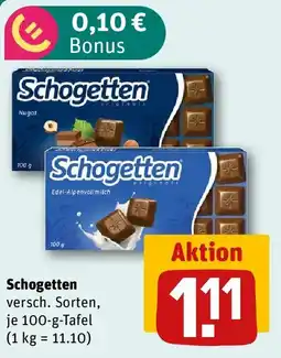 REWE Schogetten Angebot