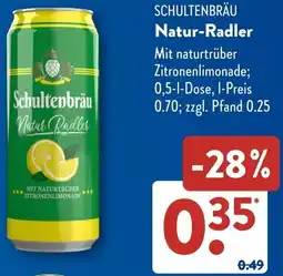 Aldi Süd SCHULTENBRÄU Natur-Radler Angebot