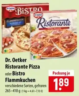 Famila Nord Ost Dr. Oetker Ristorante Pizza oder Bistro Flammkuchen Angebot