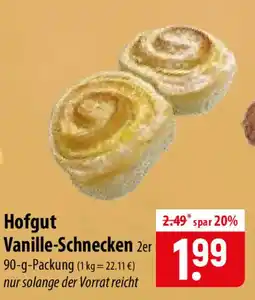 Famila Nord Ost Hofgut Vanille-Schnecken Angebot