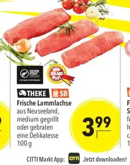 CITTI Markt THEKE Frische Lammlachse Angebot
