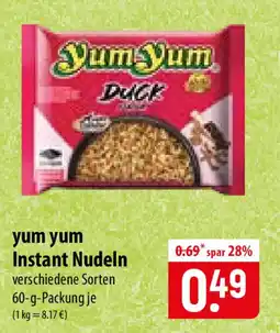 Famila Nord Ost yum yum Instant Nudeln Angebot