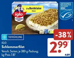 Aldi Süd IGLO Schlemmerfilet Angebot