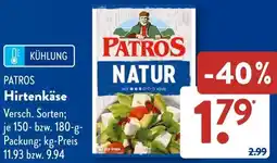 Aldi Süd PATROS Hirtenkäse Angebot
