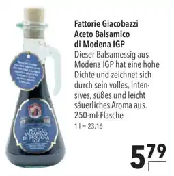CITTI Markt Fattorie Giacobazzi Aceto Balsamico di Modena IGP Angebot