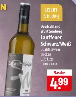 Famila Nord Ost Lauffener Schwarz/Weiß Qualitätswein Angebot