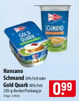 Famila Nord Ost Hansano Schmand Gold Quark Angebot