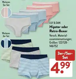 Aldi Süd LILY & DAN Hipster oder Retro-Boxer Angebot