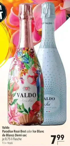 CITTI Markt Valdo Paradise Rosé Brut oder Ice Blanc de Blancs Demi-sec Angebot