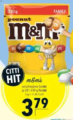 CITTI Markt m&ms Angebot