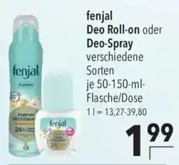 CITTI Markt fenjal Deo Roll-on oder Deo-Spray Angebot