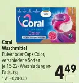 CITTI Markt Coral Waschmittel Angebot