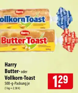 Famila Nord Ost Harry Butter- oder Vollkorn-Toast Angebot
