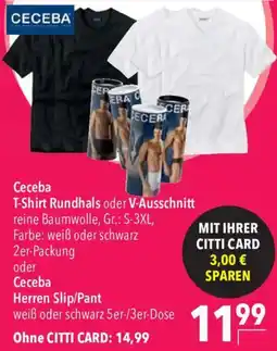 CITTI Markt Ceceba T-Shirt Rundhals oder V-Ausschnitt Angebot