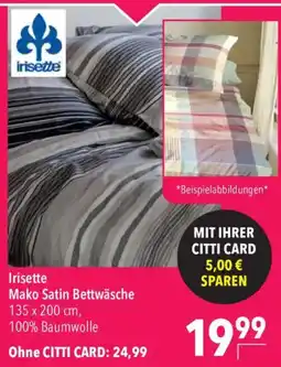 CITTI Markt Irisette Mako Satin Bettwäsche Angebot