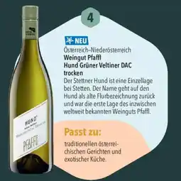 CITTI Markt Weingut Pfaffl Hund Grüner Veltiner DAC trocken Angebot